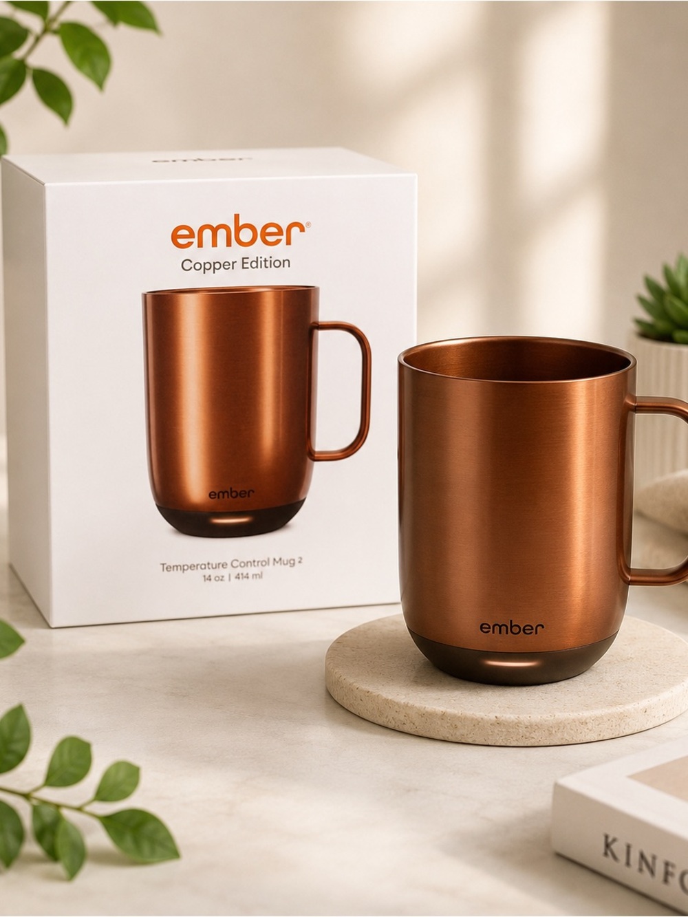Ember 14oz MUG Temp. Control - Copper - OPEN BOX - USED